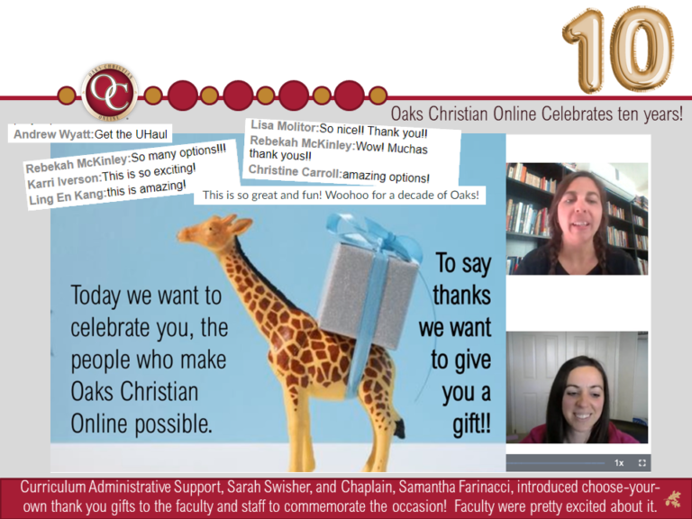 Oaks Christian Online 10 Year Celebration